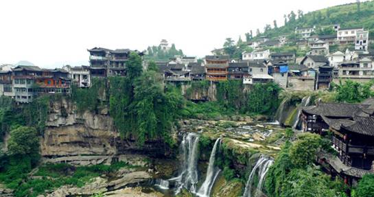 Furong County- an ancient town hanging on the waterfall