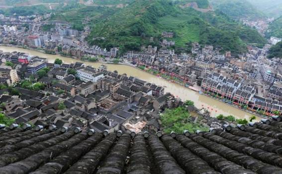 Guizhou Zhenyuan Ancient Town, A Small Town in the Ink and Wash Painting