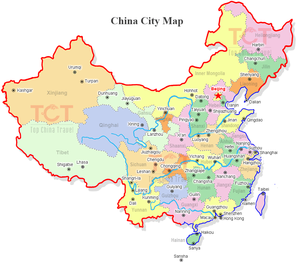 Map of china